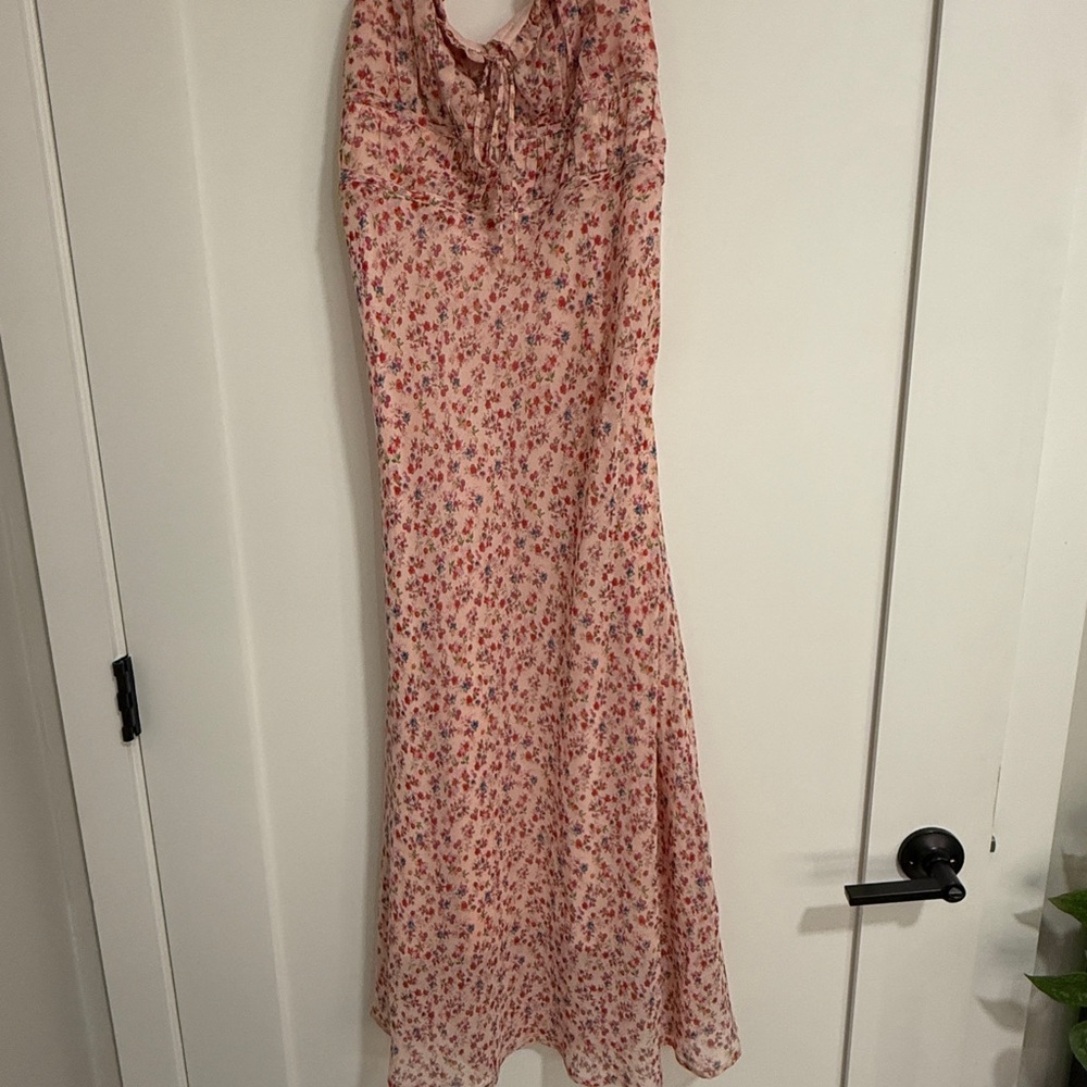 Floral Pink Maxi Dress